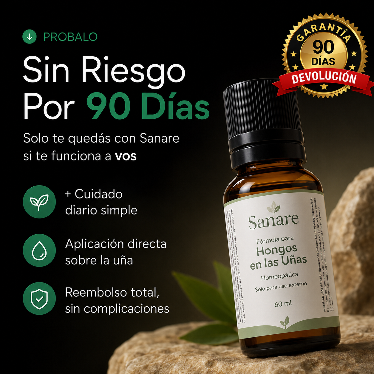 Sanare™ Fórmula para Hongos en las Uñas – 60 ml
