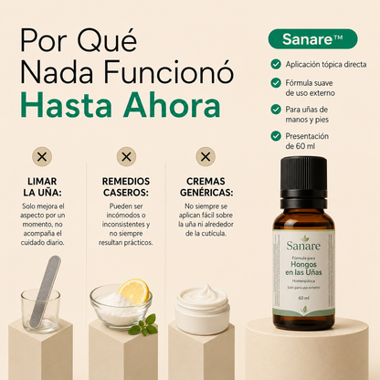 Sanare™ Fórmula para Hongos en las Uñas – 60 ml
